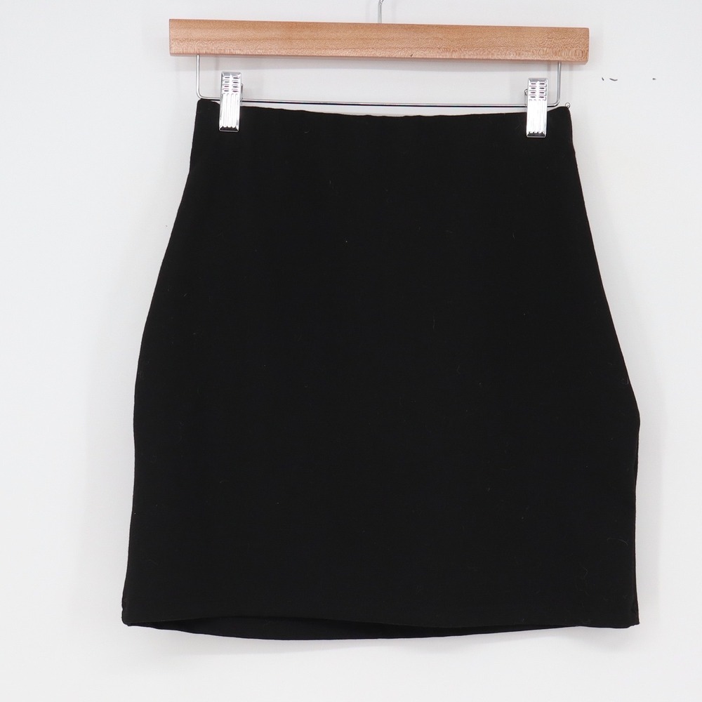 Ardene Skirt Womens S Black Mini Stretch Excellent